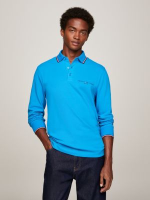 Tommy Hilfiger Men's Long Sleeve Polo Shirt in Classic Fit, Sky Captain-pt,  X-Small : : Clothing, Shoes & Accessories