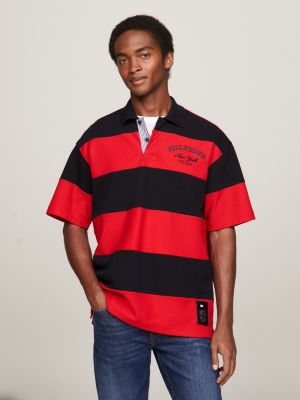 POLO A MANCHES LONGUES AVEC ECUSSON TH TOMMY HILFIGER - MW0MW07916 BDX -  Elle Et Lui