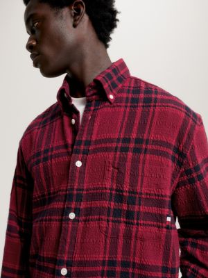 Tommy hilfiger best sale checked shirt mens