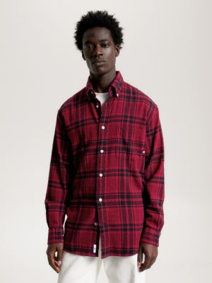 Red tommy shop hilfiger shirt