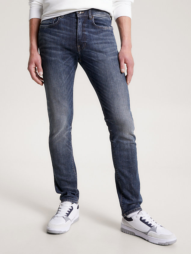 denim bleecker slim jeans mit fade-effekt für herren - tommy hilfiger