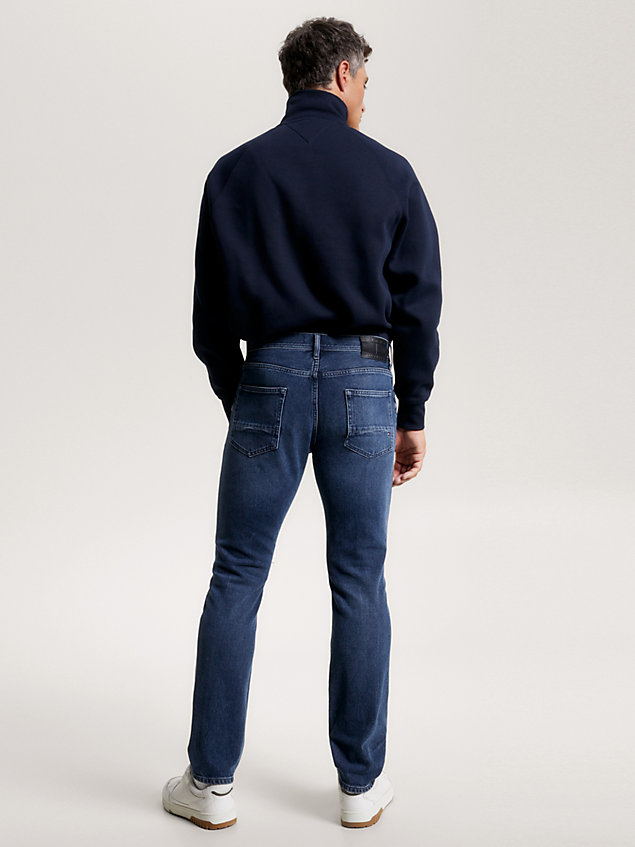 denim mercer regular jeans met fading voor heren - tommy hilfiger