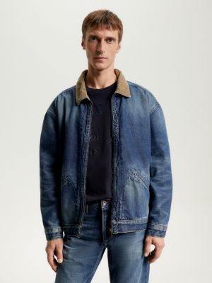 Denim on sale jacket bomber