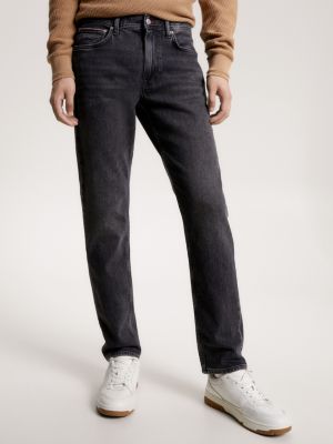 Pantalon Jeans pour Homme Coupe Droite Noir Denim