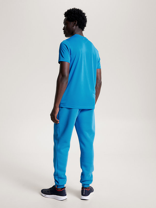 blue sport essential lightweight recycled jersey t-shirt for men tommy hilfiger