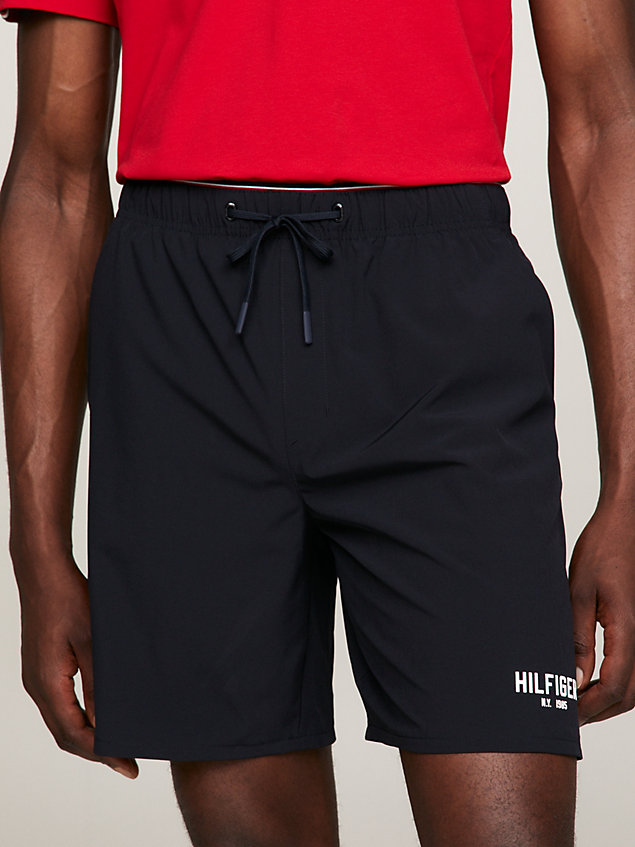 blue sport essential logo shorts for men tommy hilfiger
