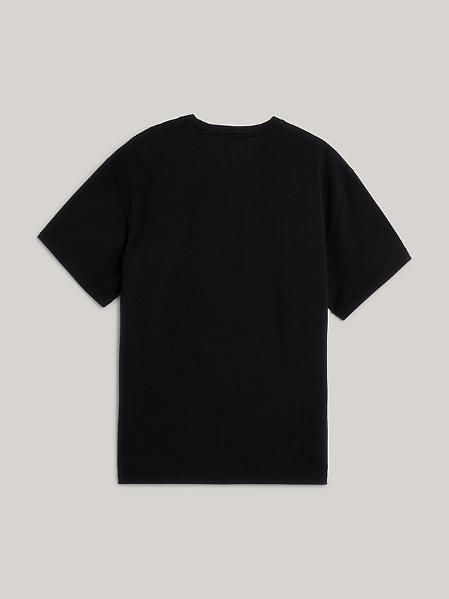black t-shirt tommy x mercedes-amg f1 x awake ny dla mężczyźni - tommy hilfiger