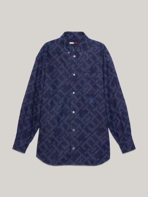 Louis Vuitton Regular Fit Classic Shirt in Blue for Men