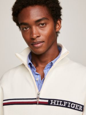 Mens tommy hilfiger half zip jumper sale