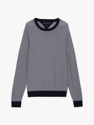 blue smart casual crew neck jumper for men tommy hilfiger