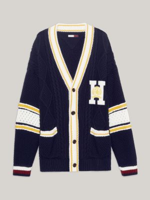 Tommy hilfiger letterman on sale sweater