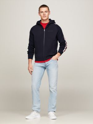 Tommy hilfiger mixed on sale baffle full zip hoodie