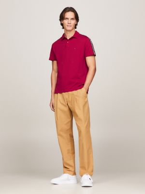 Red polo hot sale khaki pants