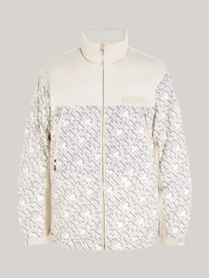 Tommy Hilfiger Men's New York Sketch Monogram Puffer Jacket - White - M