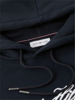Logo Embroidery Fleece Hoody — Blue 9