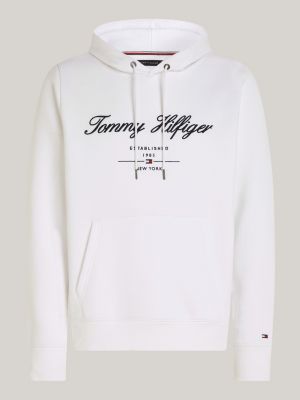 Exclusive Script Logo Hoody, White