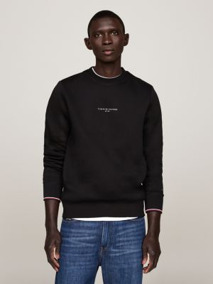 Black tommy hilfiger crew neck online