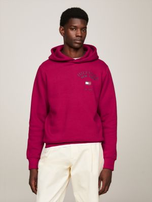 Varsity Arched Logo Hoody | Red | Tommy Hilfiger