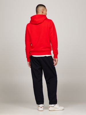 Sudadera Tommy Hilfiger Logo Hoody Rojo Hombre