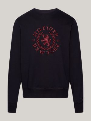 Tommy Sweatshirt Blau | Hilfiger Oversize-Wappen mit |