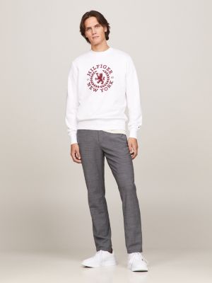 Oversized Crest Logo Sweatshirt | White | Tommy Hilfiger