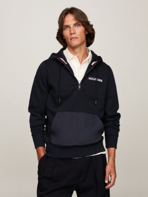 Tommy hilfiger half hot sale zip hoodie