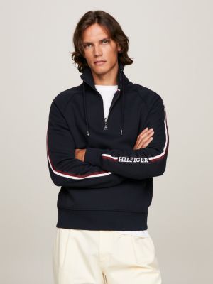 Tommy Hilfiger - Sudadera con capucha y cremallera de un cuarto