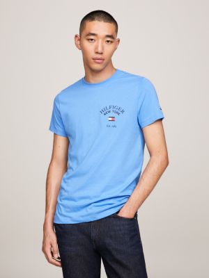 Blue T Shirts for Men Tommy Hilfiger SI