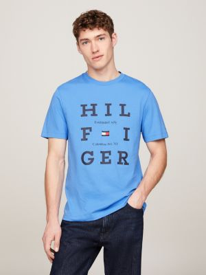 Box Logo Jersey T-Shirt | Blue | Tommy Hilfiger