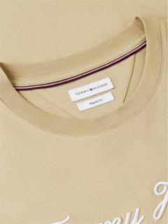 Textured Logo Jersey T-Shirt — Khaki 6