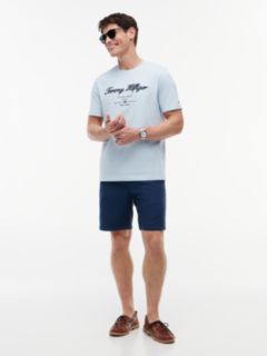 Textured Logo Jersey T-Shirt — Blue 2