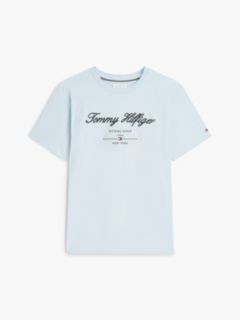 Textured Logo Jersey T-Shirt — Blue 5
