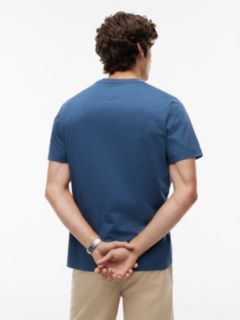 Textured Logo Jersey T-Shirt — Blue 4