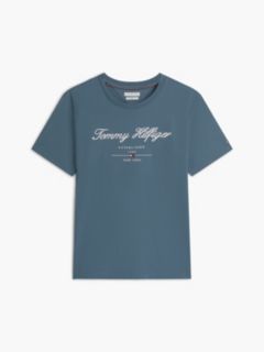 Textured Logo Jersey T-Shirt — Blue 5
