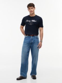 Textured Logo Jersey T-Shirt — Blue 2