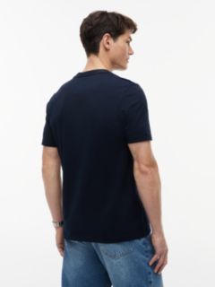 Textured Logo Jersey T-Shirt — Blue 5