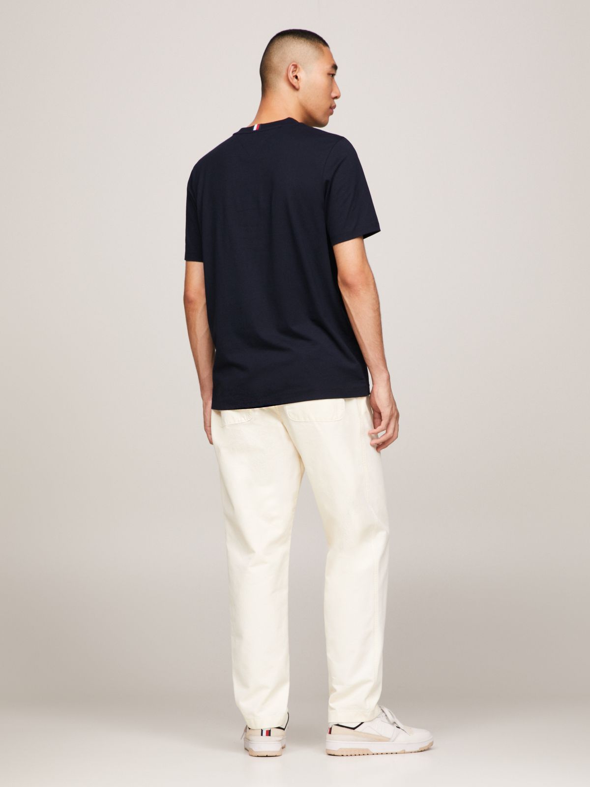 Textured Logo Jersey T-Shirt — Blue