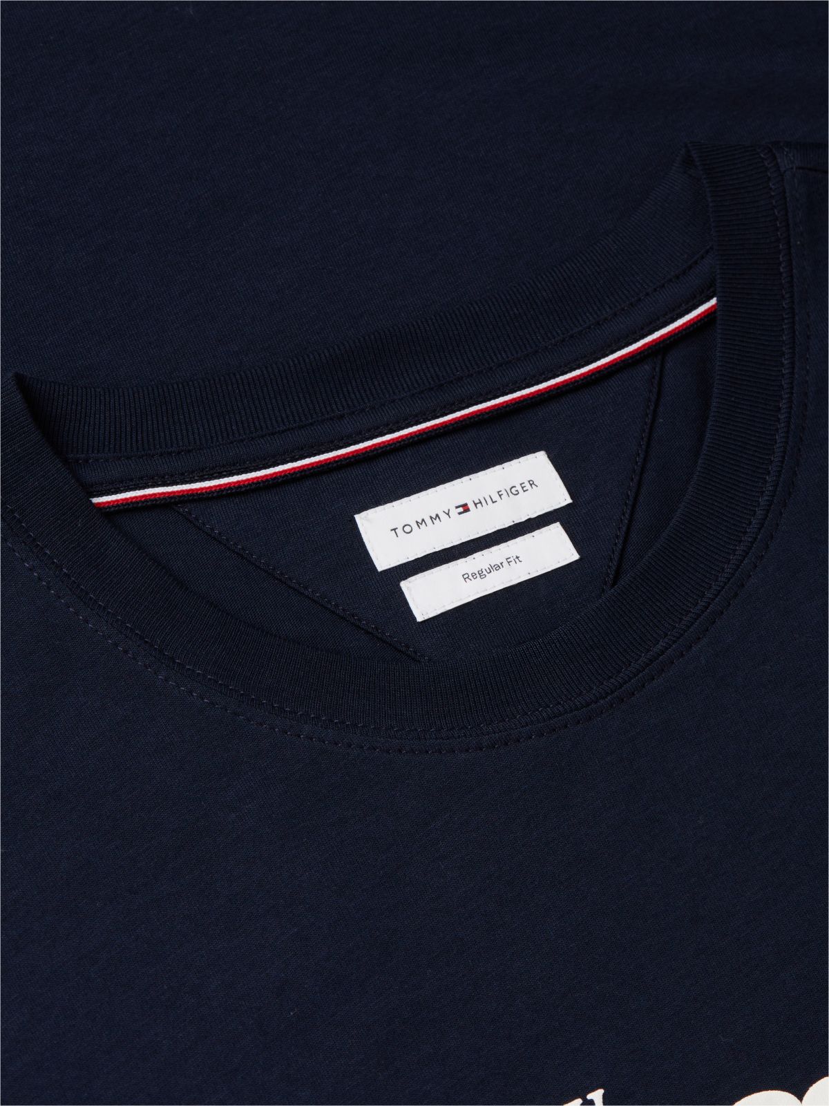 Textured Logo Jersey T-Shirt — Blue