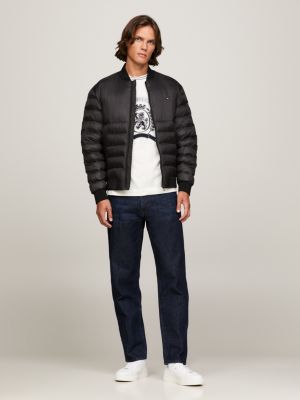 Tommy hilfiger best sale black bomber jacket