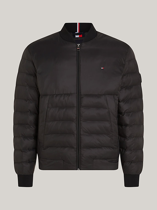 Water Repellent Packable Quilted Bomber Jacket | Black | Tommy Hilfiger
