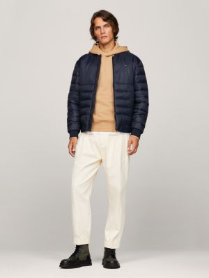 Water Repellent Packable Quilted Bomber Jacket | Blue | Tommy Hilfiger