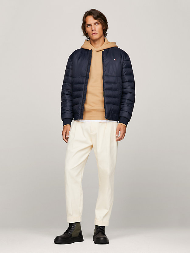 Water Repellent Packable Quilted Bomber Jacket | Blue | Tommy Hilfiger