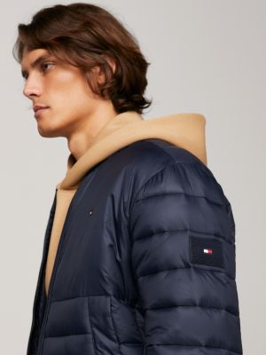 Water Repellent Packable Quilted Bomber Jacket | Blue | Tommy Hilfiger