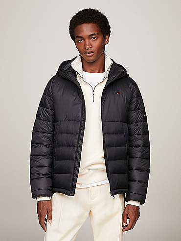 TH Warm Recycled Quilted Jacket | Black | Tommy Hilfiger