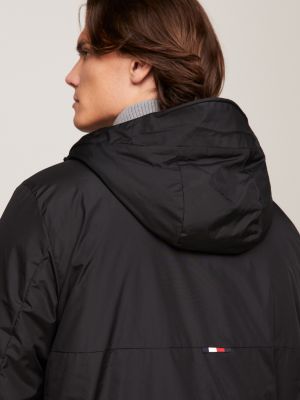 Tommy Hilfiger Modern-fit Raincoat in Black for Men