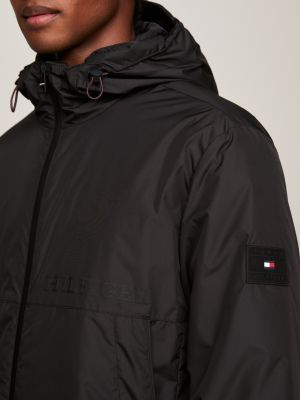 Tommy Hilfiger Modern-fit Raincoat in Black for Men