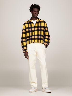 Black and yellow tommy hilfiger clearance shirt