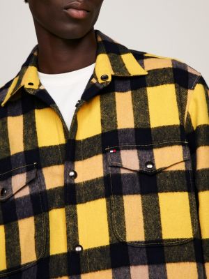 Black and yellow tommy hotsell hilfiger shirt