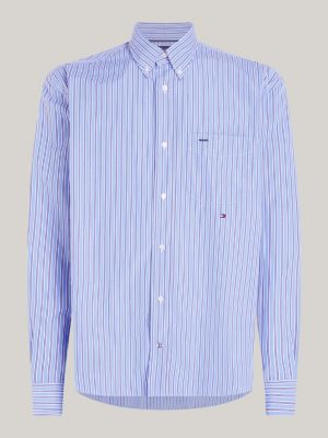 Premium Classics Stripe Regular Fit Shirt Blue Tommy Hilfiger