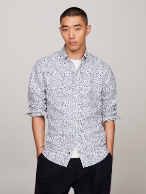 Tommy Hilfiger Pure Cotton Button-Down Collar Full Sleeves Semiformal Shirt